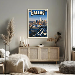 Dallas Skyline Celebration Poster