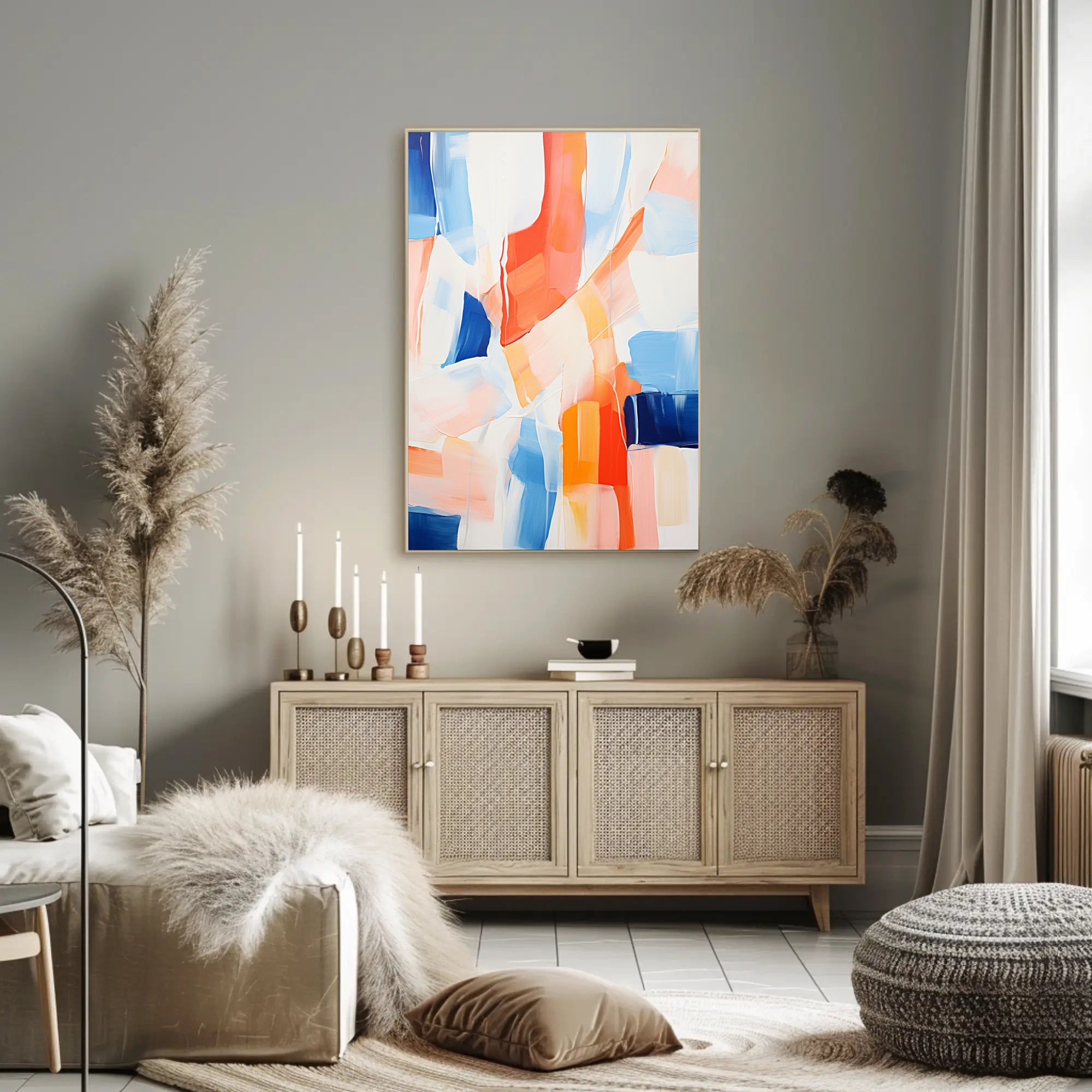 Abstract Color Symphony Abstract Poster