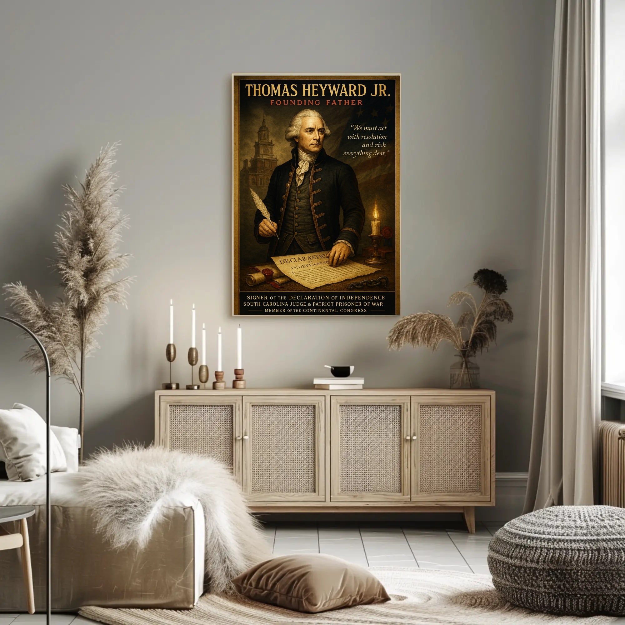 Thomas Heyward Jr. Vintage Historical Poster PosterGoat