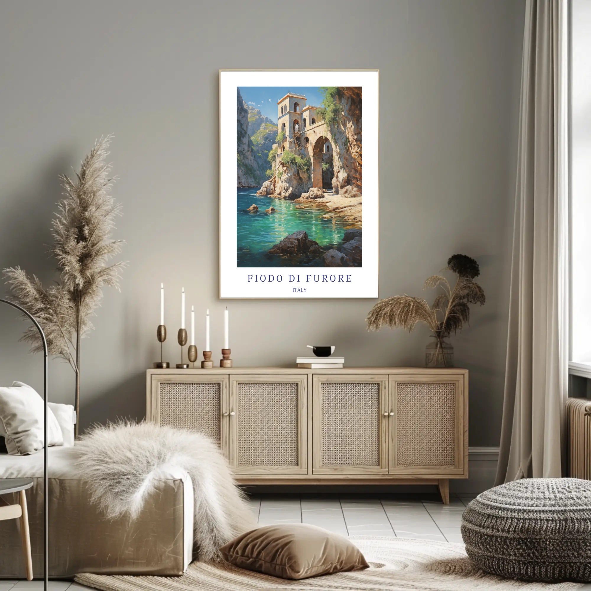 Furore Fjord Scenic Travel Poster PosterGoat
