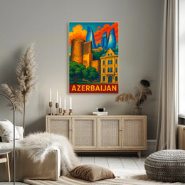 Azerbaijan Architectural Wonders Poster