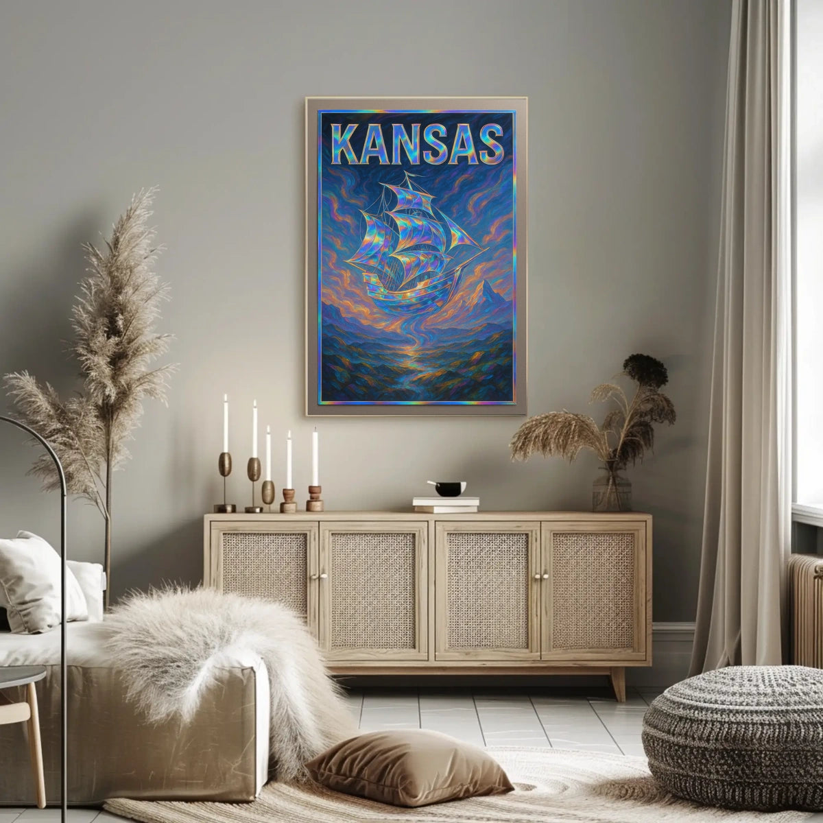 Kansas A Journey Through Art Poster