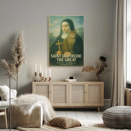 Saint Gertrude The Great Poster