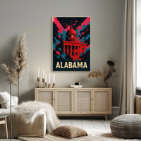 Alabama Capitol Art Poster