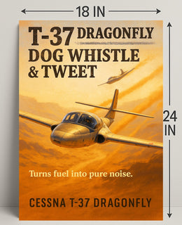 T-37 Dragonfly Dog Whistle & Tweet Poster PosterGoat