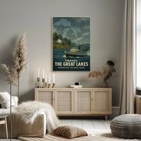 Travel the Great Lakes Poster