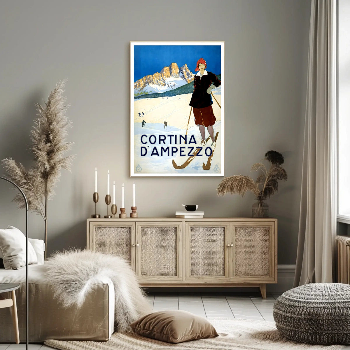 Cortina DAmpezzo Ski Resort Poster