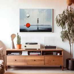 Ethereal Balance Surreal Reflection Artwork Poster