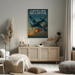 Curtiss SB2C Helldiver: WWII Poster Classic