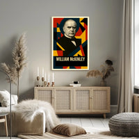 William McKinley 25th President of the United States Abstract Pop Poster