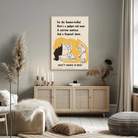 Don't Smoke in Bed Safety Poster PosterGoat