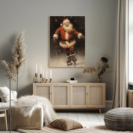 SantaS Joyful Skating Poster
