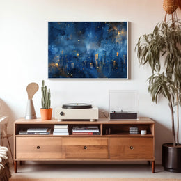 Celestial Cityscape Poster
