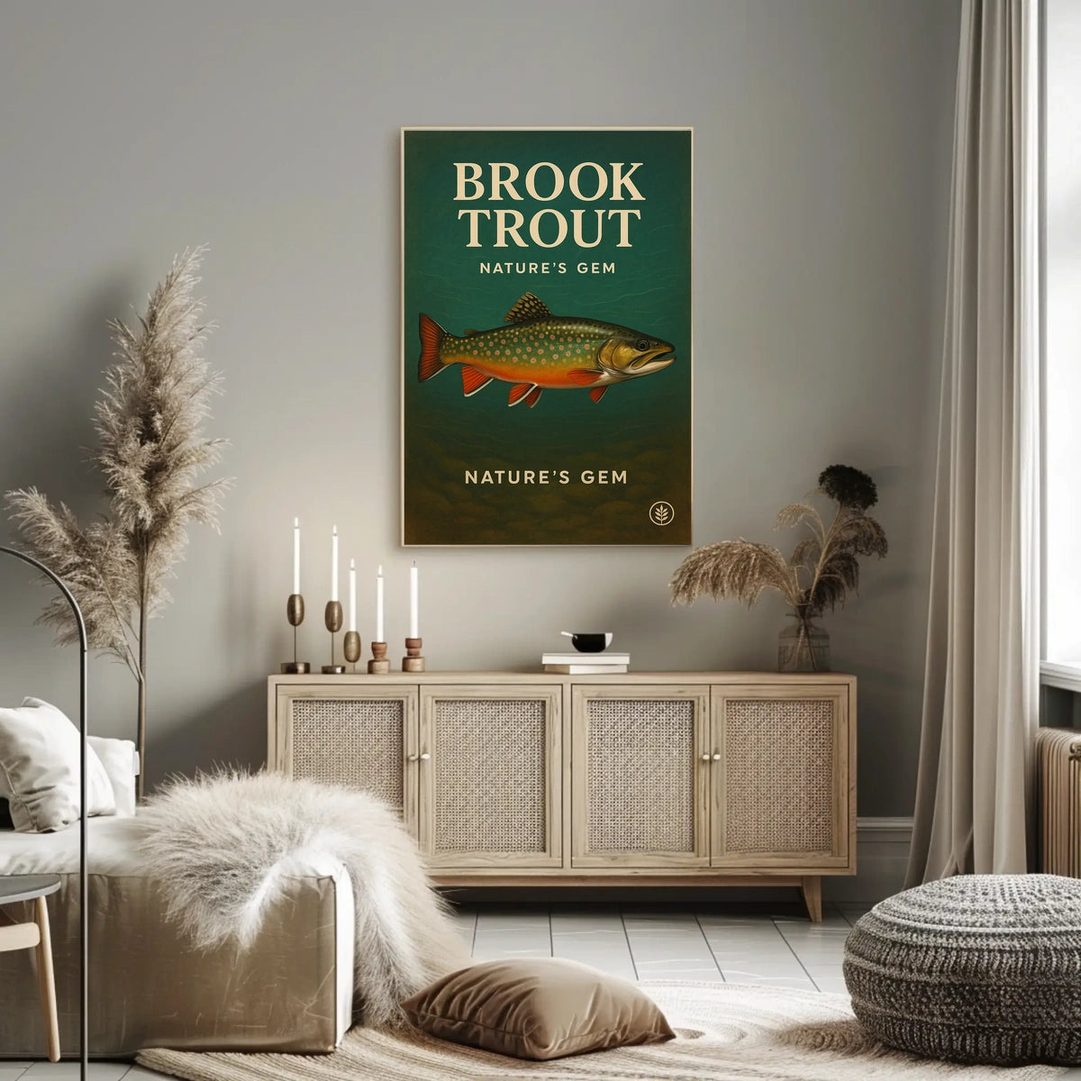 Brook Trout NatureS Gem Poster