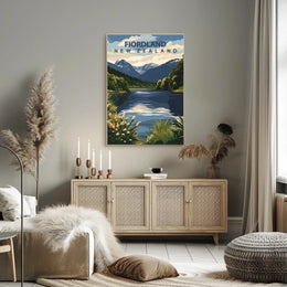 Fiordland, New Zealand Poster