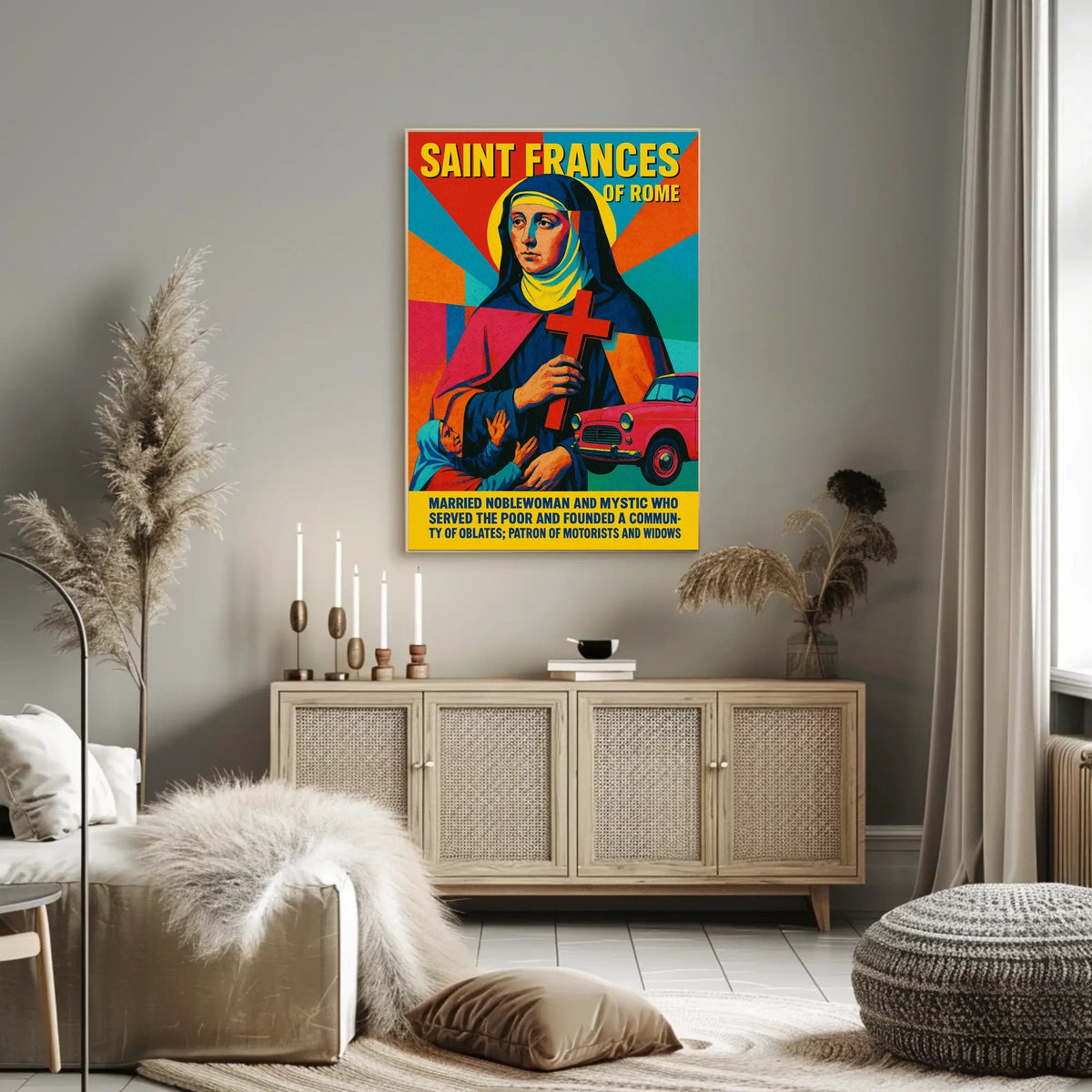 Saint Frances Of Rome Poster