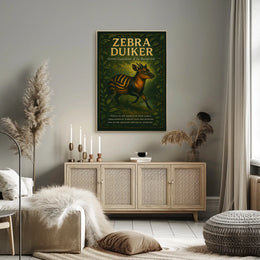 Zebra Duiker Gentle Guardians of the Rainforest Poster