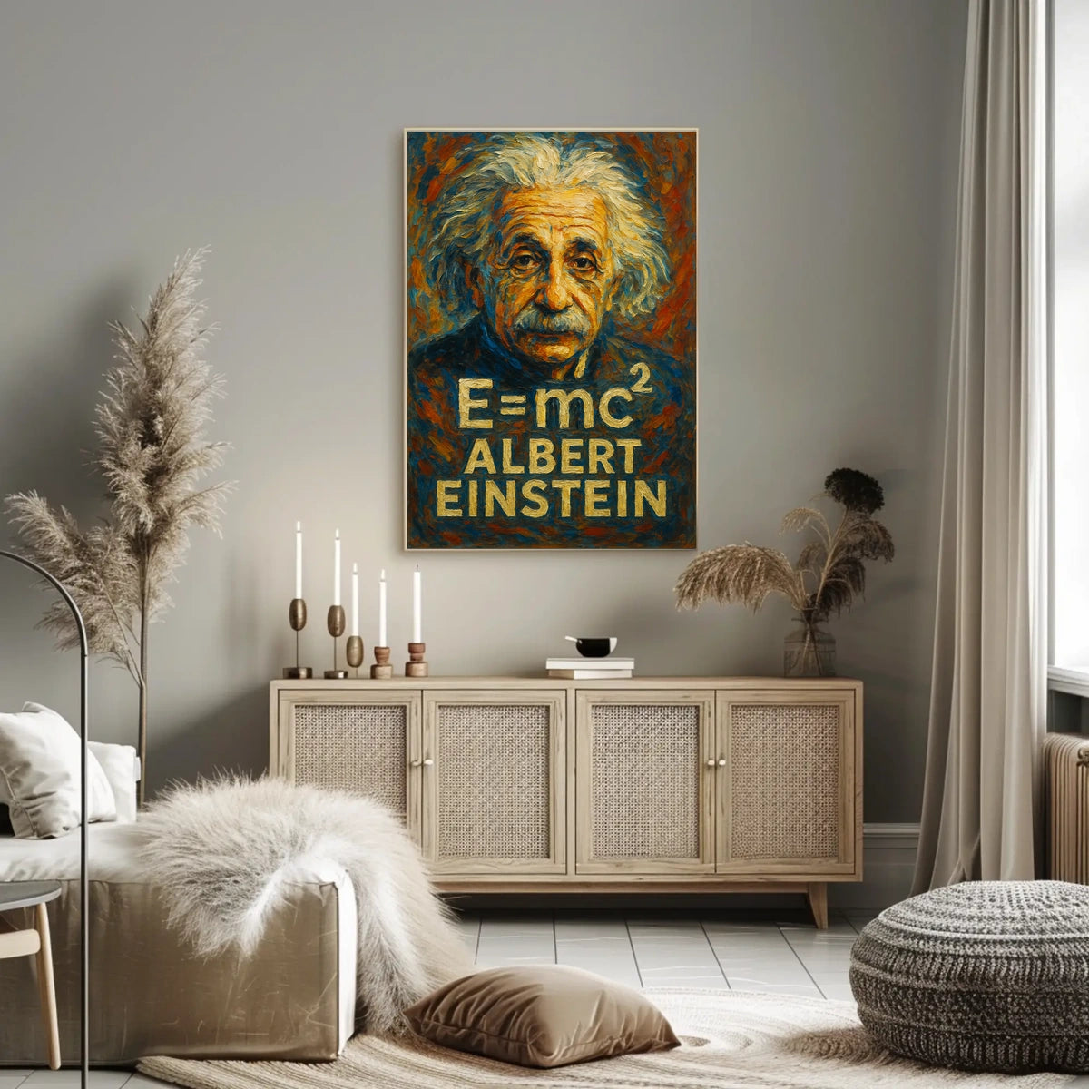 Albert Einstein Iconic Physicist Poster