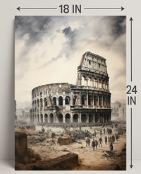 The Colosseum Echoes Of Ancient Rome Poster