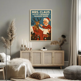 Mrs. Claus Hosts a Reindeer Fashion Show Poster