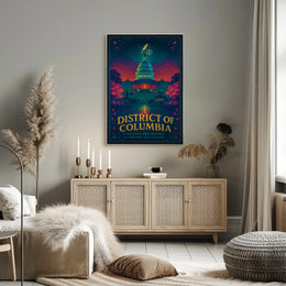 District of Columbia A Glowing Dreamscape Poster