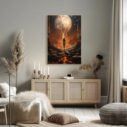 Mystical Realm of Exploration Futuristic Sci-Fi Poster