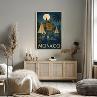 Moonlit Monaco Poster