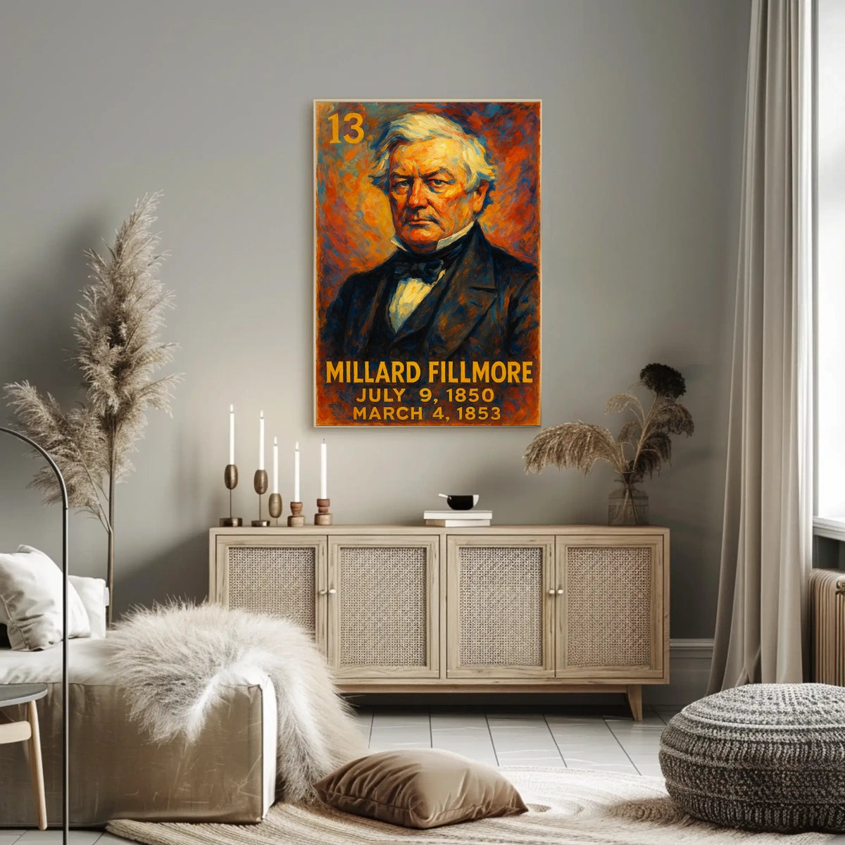 Millard Fillmore 13Th President Poster