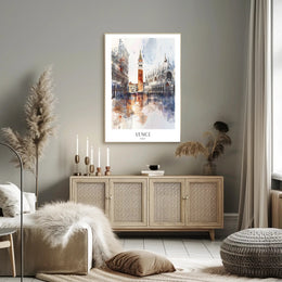 VENICE ARCHITECTURE IMPRESSIONISTIC CITYSCAPE TRAVEL POSTER PosterGoat