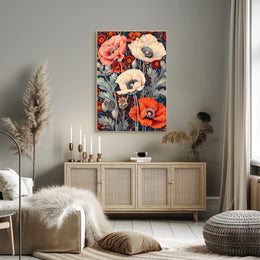 Vibrant Floral Symphony Wall Art Print