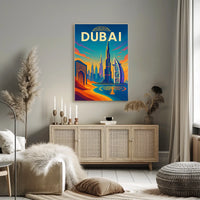 Dubai Poster City Of Wonders Vibrant Skyline For Travelers