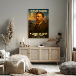 Theodore Roosevelt And The North Dakota Poster