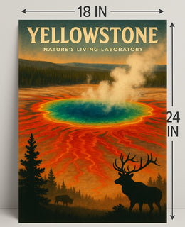 Yellowstone Natures Living Laboratory Poster PosterGoat