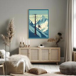 Mountain Cable Car Journey Poster