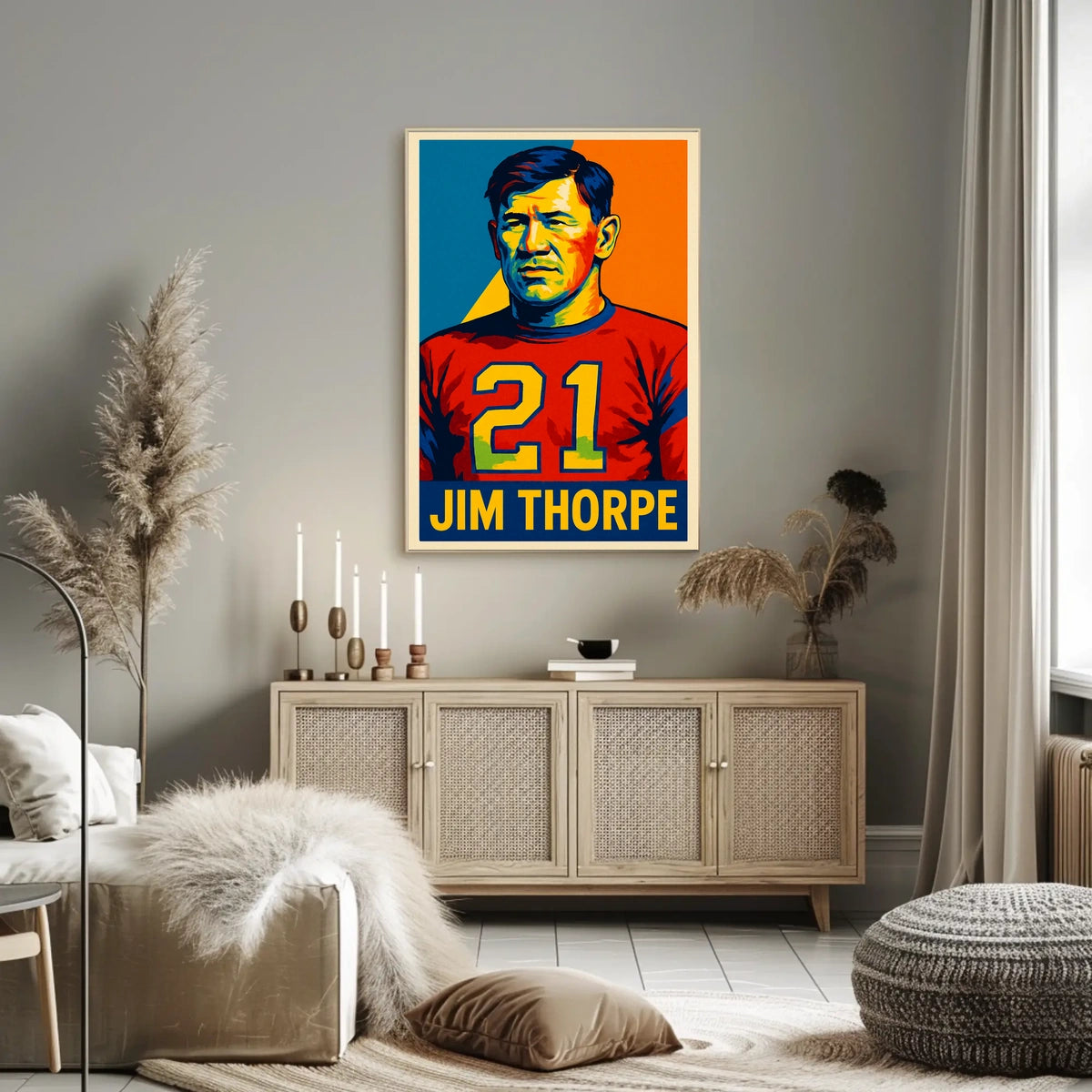 Jim Thorpe Legendary Athlete Poster