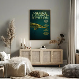 Ancient Elegance - Spotted Gar Poster