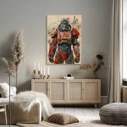 Retro-Futuristic Armor Poster PosterGoat