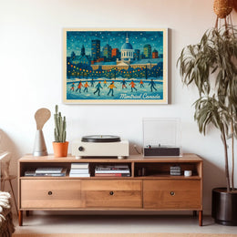 Winter in Montréal Poster
