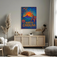 North Carolina A Vibrant Tribute Poster