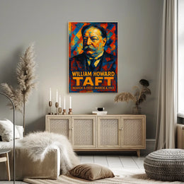 William Howard Taft 27th President of the United States Glitch Hop Art Poster