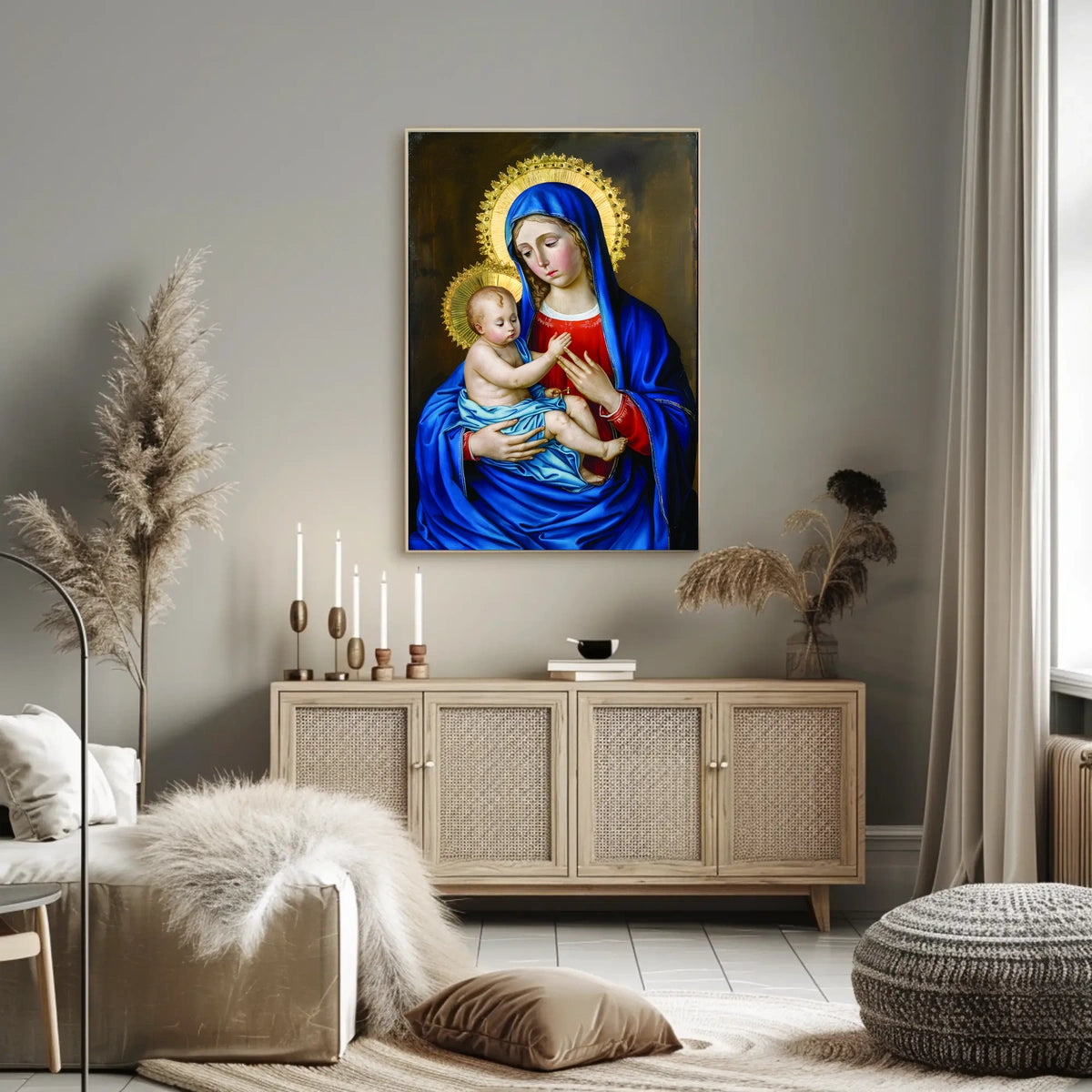 Mary and Jesus Poster