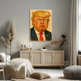 Donald Trump Caricature Poster PosterGoat