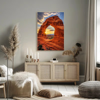 Arches National Park Sunset Poster Travel Wall Art