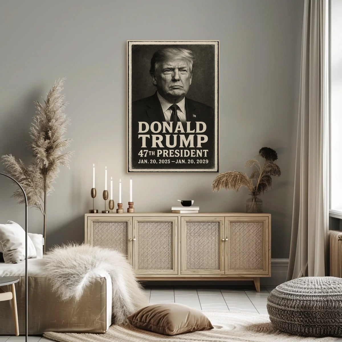 Donald Trump 47th President Vintage Poster