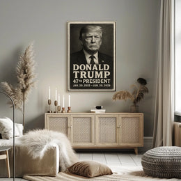 Donald Trump 47th President Vintage Poster