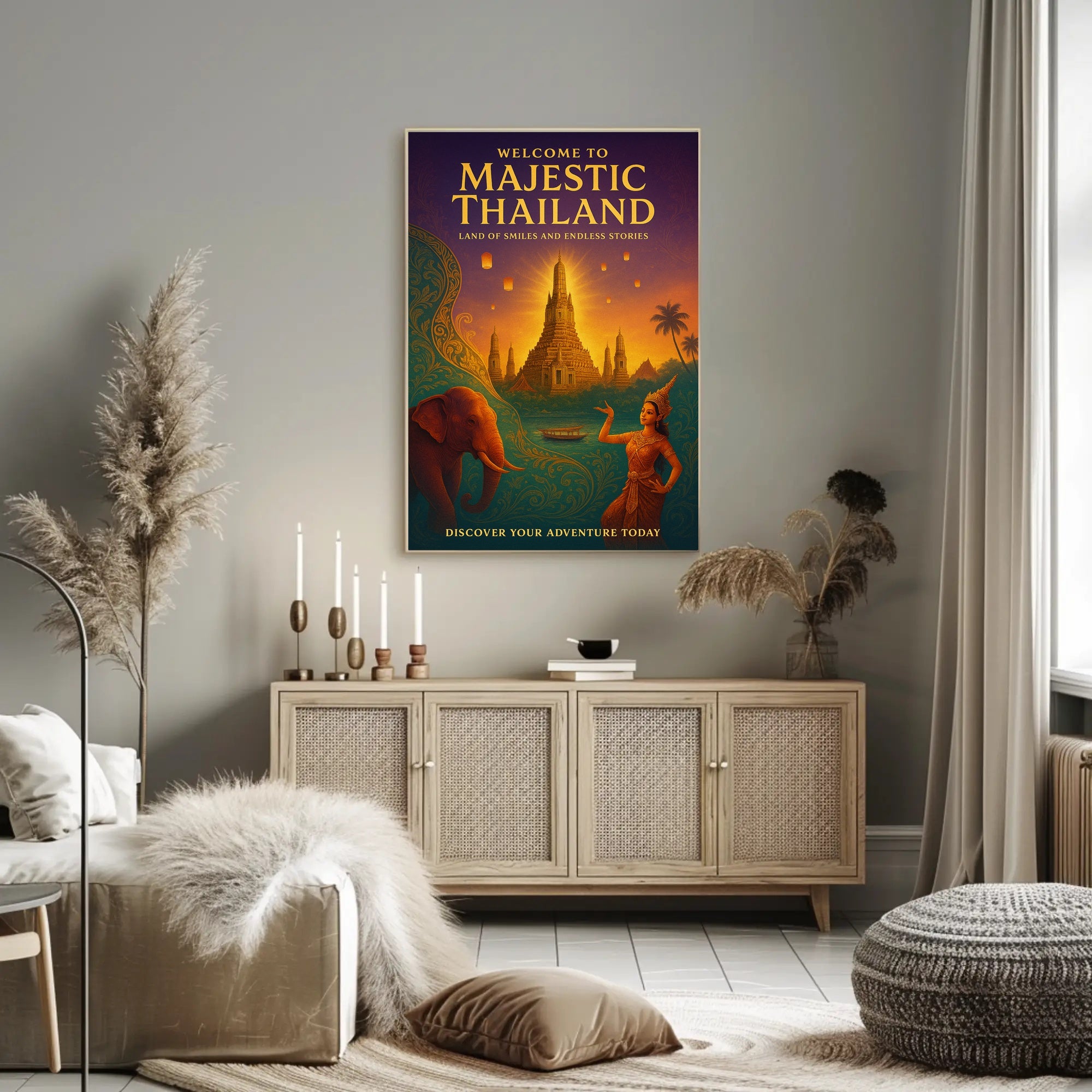 Majestic Thailand Land Of Smiles Poster