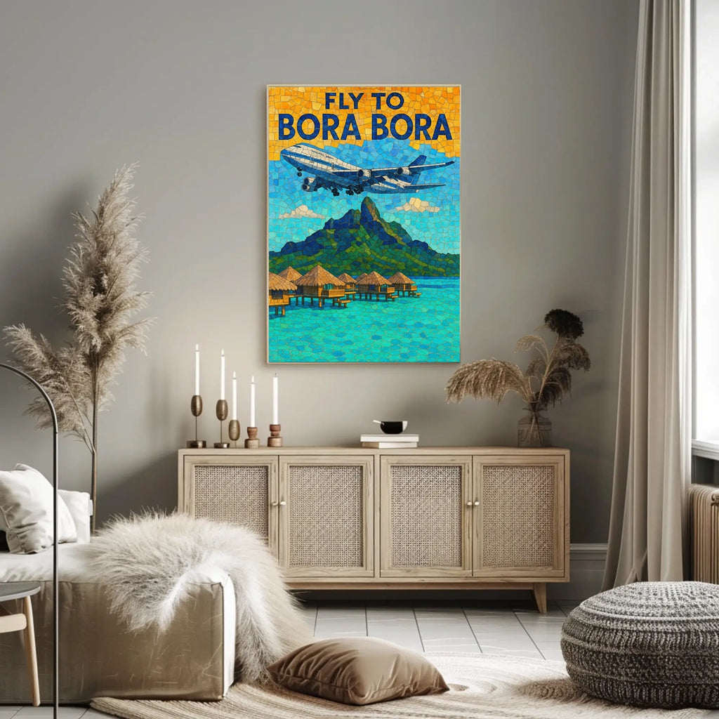 Fly To Bora Bora Poster