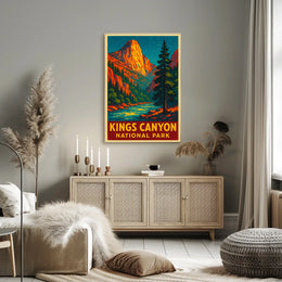 Kings Canyon Vintage Adventure Nature Lovers Poster