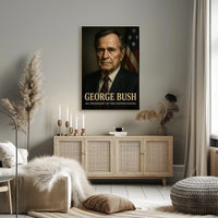 George Bush 41st President Poster Wall Art Decor Tribute