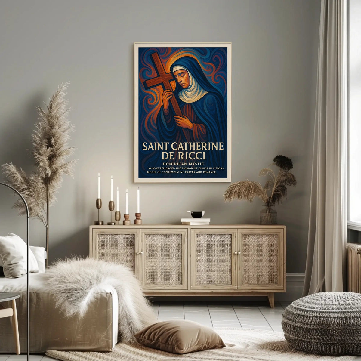 Saint Catherine de Ricci Dominican Mystic Poster